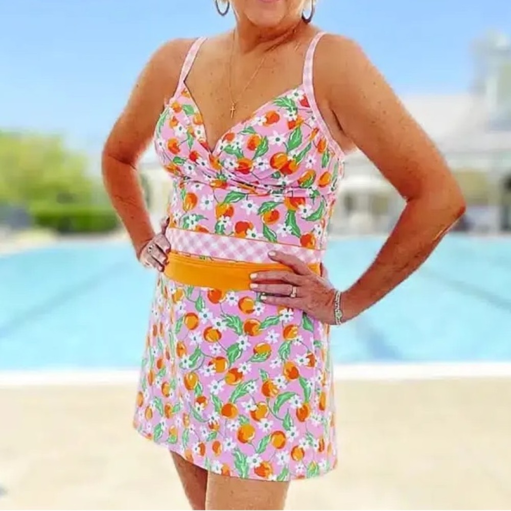 Draper James x Lands End swim skort size 16 BNWT